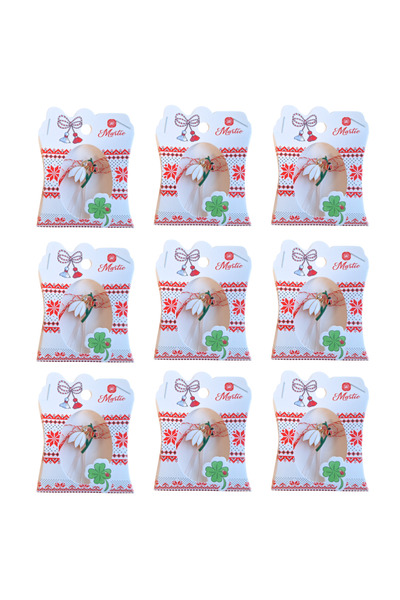 HYVESTO Set 9 Bratari Martisor cu Ghiocel si Buburuza - Brose Elegante din Me...