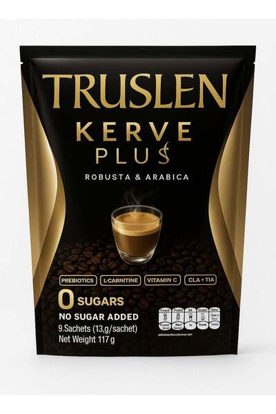 Truslen Kerve Plus Robusta & Arabica Coffee – No Sugar Added, Low Calorie, Hi...