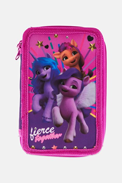 MY LITTLE PONY 3 Zippers Pencil Case Filled