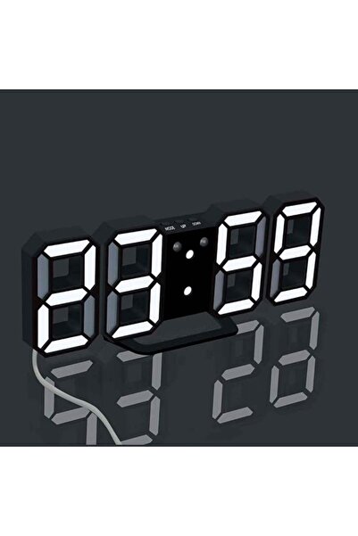 MASKY 3d Led Dijital Alarm, Termometre ve Takvim Özellikli Masa / Duvar Saati...