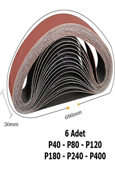 Venoa TC-US 240 Uyumlu Bant Zımpara Kağıdı (50x686 mm) 6 Parça