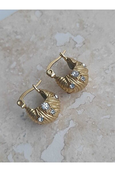 Bubbleatelier Çelik Loops Gold Sepet Küpe 1.5cm