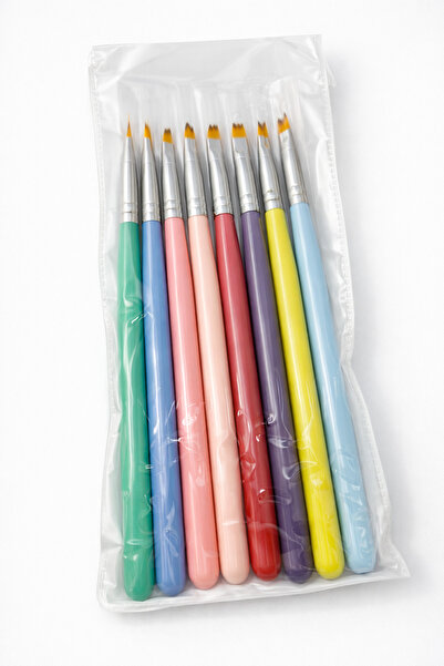 OEM Set pensule nail art pentru unghii – 8 bucăți