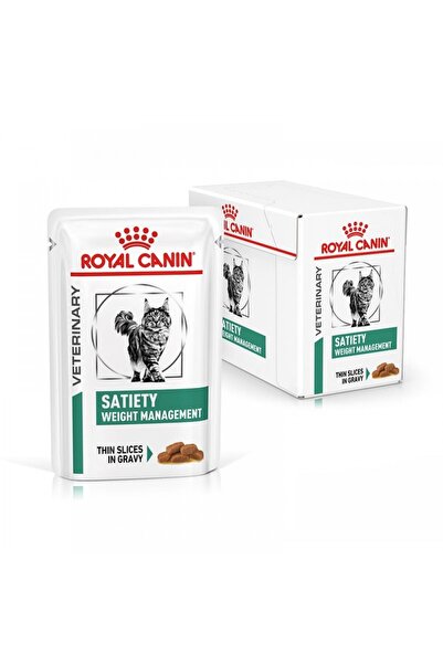 Royal Canin Hrană umedă Satiety Support pentru pisici, 85g x 12 pliculețe