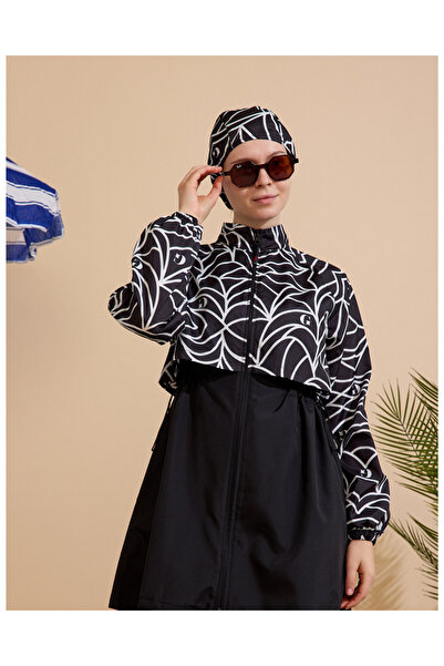 GAVLİA Women's Hijab Swimsuit 3-Piece Set - Full Coverage with Zipper..