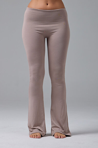 LE POLE Pro-Teknik İspanyol Paça Tayt - Çift katmanlı