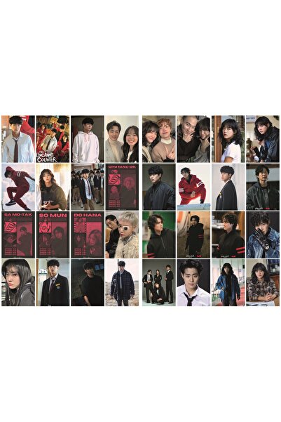 nihonwosekai TUC The Uncanny Counter Sticker Photocard PC Set 32 bucăți K DRA...