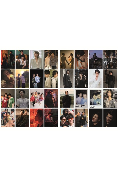 nihonwosekai Kinn Porsche Sticker Photocard PC Seti 32 Adet K DRAMA / K POP