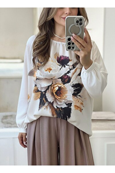 styleFlex Elegant blouse made of satin material with Printed