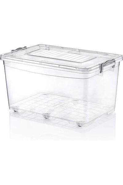 Hobby صندوق تخزين بلاستيكي متعدد الاستخدامات سعة 50 لترًا مزود بعجلات