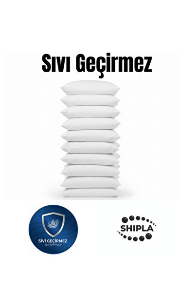 SHIPLA HOME 10 Adet Sıvı Geçirmez Yastık Koruyucu Alez Fermuarlı 50x70 cm