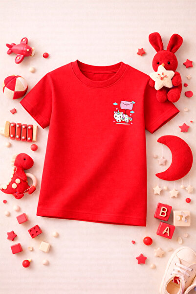 SPORTİVEA Unicorn Printed Cute Girls Boys Kids Tshirt T-Shirt Tee Comfortable...