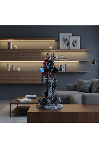 hediyeconcepti تمثال بطل مارفل الخارق - تحفة ديكورية قابلة للتجميع مع وضعية ح...