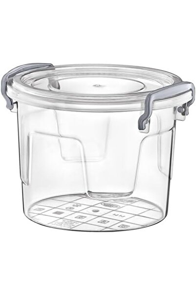 Hobby حاوية تخزين طعام بلاستيكية شفافة من لايف بغطاء محكم الإغلاق، دائرية، سع...