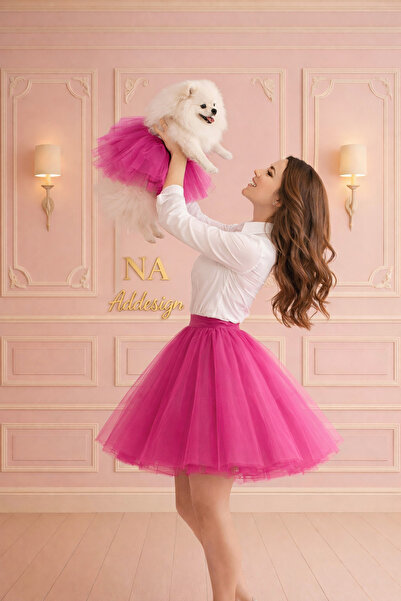 NA ADDESIGN Mother & Daughter Princess Tutu Skirt Set – White |   Pink |   Bl...