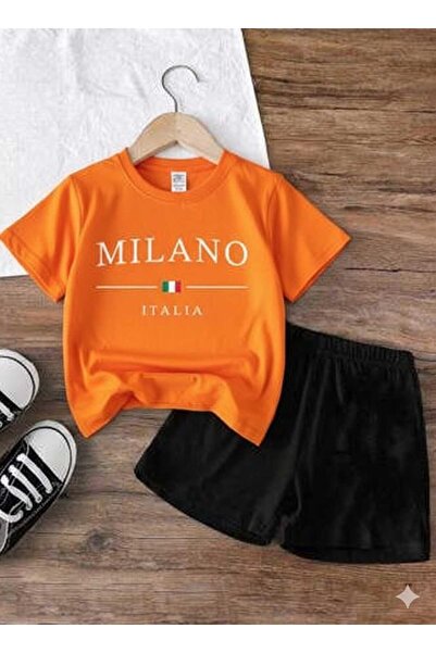 Nice Clothes Children's Tracksuit Set Hooded Unisex Milano Italy Print