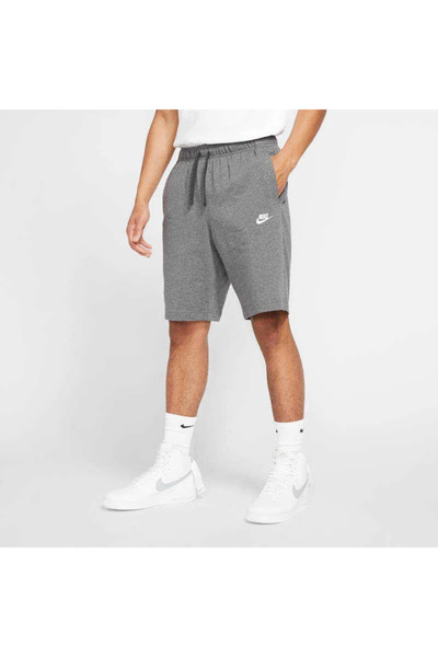 Nike Sportswear Club Jersey Cotton Shorts Erkek Pamuklu Gri Şort