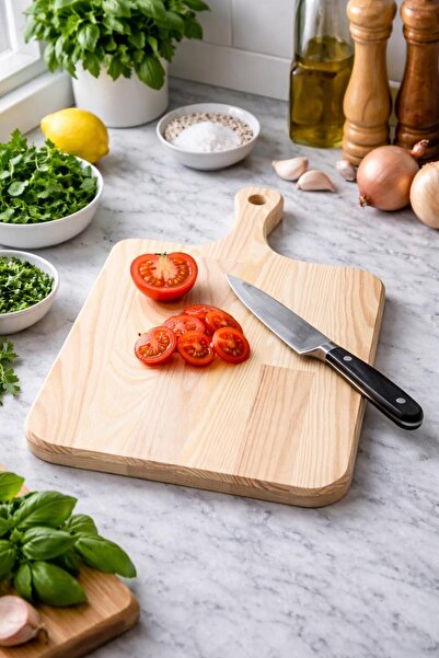 Altınbaşak Dekorasyon Cutting Board Solid Wood 18mm Pine