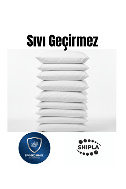 SHIPLA HOME 9 Adet Sıvı Geçirmez Yastık Koruyucu Alez Fermuarlı 50x70 cm