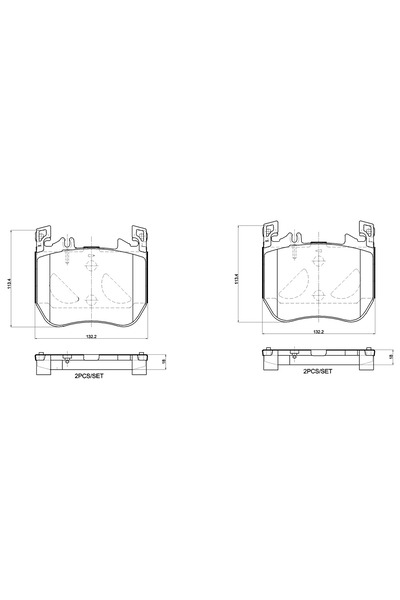 Brembo Set Placute Frana Frana Disc Mercedes-Benz S-Class
