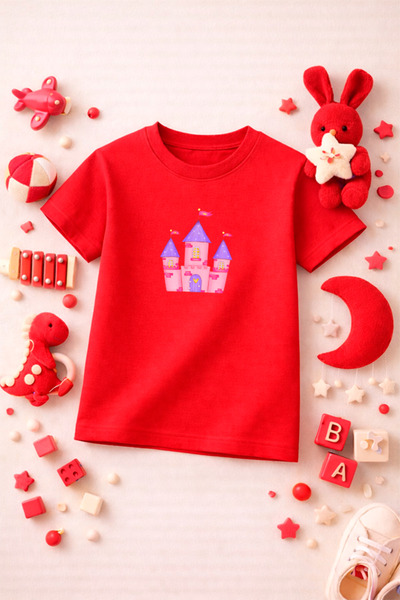 SPORTİVEA Unicorn Printed Cute Girls Boys Kids Tshirt T-Shirt Tee Comfortable...