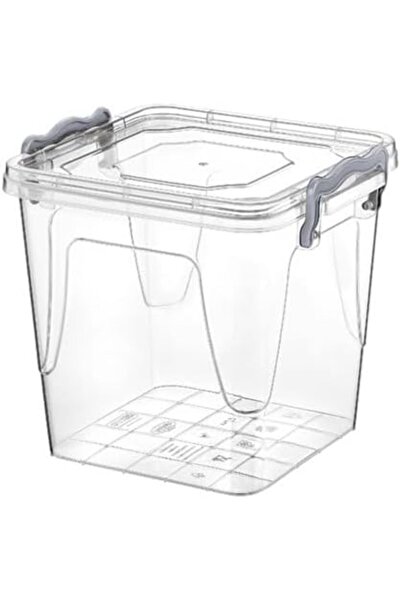 Hobby حاوية تخزين طعام مربعة من لايف مع غطاء قابل للقفل، سعة 1800 مل