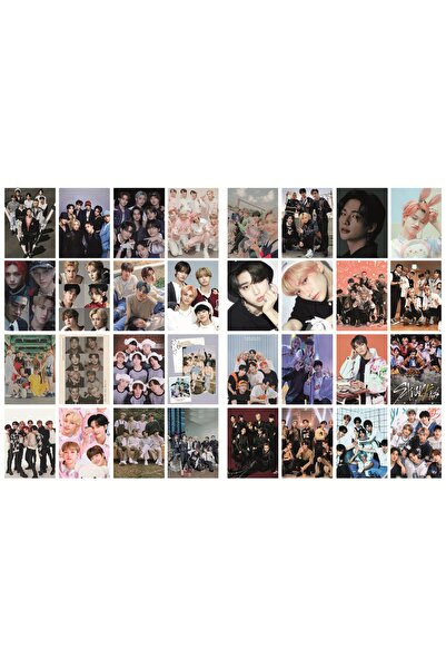 nihonwosekai مجموعة ملصقات فوتوكارد ستراي كيدز 32 قطعة K DRAMA / K POP