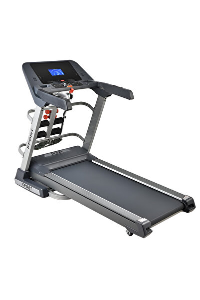Fitness World treadmill with massage holds 160 kg, 4 HP, digital display, sho...