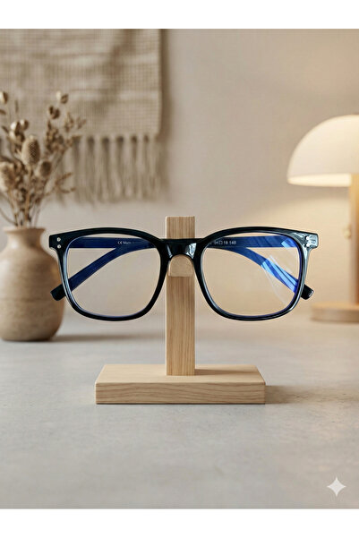 PİYESBOUTİQUE Square Rectangle Bone Transparent Women Men Unisex Blue Light P...