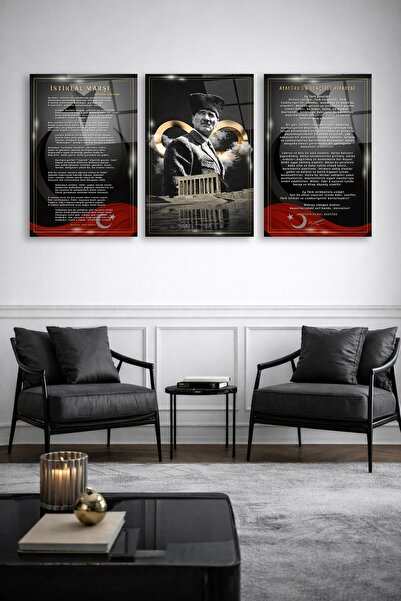 TAULART ΣΕΤ 3 ΑΤΑΤΟΥΡΚ ΓΩΝΙΑ ΙΣΤΙΚΛΑΦΙΑ, ΑΤΑΤΟΥΡΚ, ΣΕΤ ΣΧΕΔΙΟ ΠΙΝΑΚΑ ΜΕ ΕΥΧΑΡ...