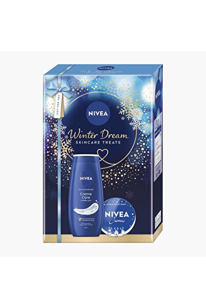 NIVEA Winter Dream gift set Creme Care 250 ml shower gel & 75 ml cream for al...