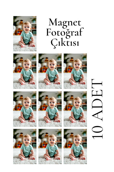 aze kids 10 Adet Magnet Çerçeve Uyumlu Fotoğraf Çıktısı Yüksek Kalite