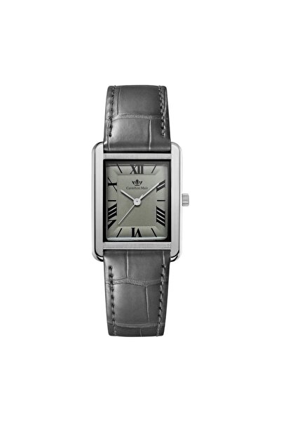 Caverton Mair Caverton Mayer watch with a grey dial and leather strap