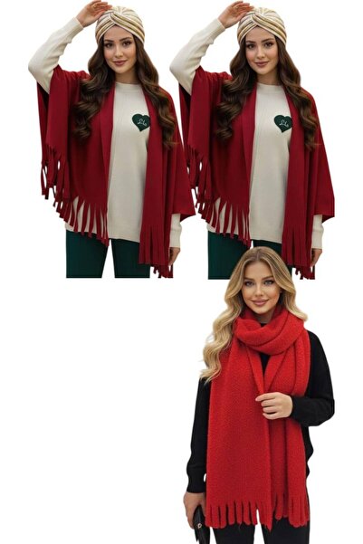 ALDAIYR 3 Pcs Polar Puffy Chic Premium Soft Boucle Scarf