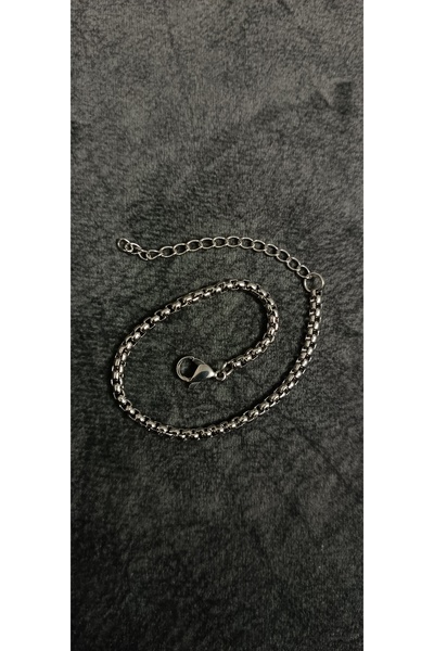 Shae Jewelry سوار سلسلة رجالي من الفولاذ المقاوم للصدأ 20 سم