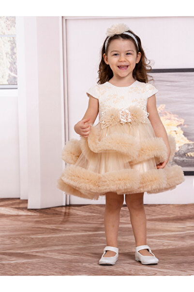 SÜSLÜ PİNK KİDS Baby Girl Tulle Dress