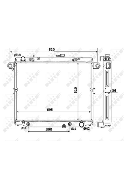NRF Radiator Racire Motor Toyota Land Cruiser 100
