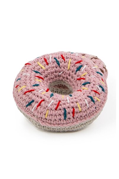 YES LAURA Donut-Shaped Powder Knitted Pet Toy