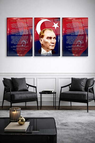 TAULART ΣΕΤ 3 ΑΤΑΤΟΥΡΚ ΓΩΝΙΑ ΙΣΤΙΚΛΑΦΙΑ, ΑΤΑΤΟΥΡΚ, ΣΕΤ ΣΧΕΔΙΟ ΠΙΝΑΚΑ ΜΕ ΕΥΧΑΡ...