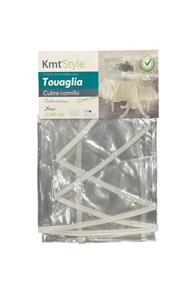 KMT STYLE ROUND TRANSPARENT TABLECLOTH, 140 CM – 3283411