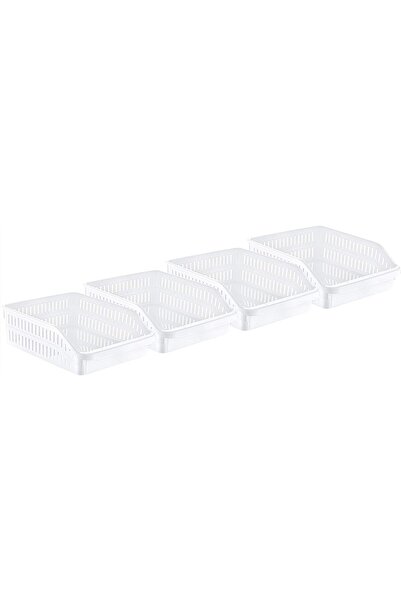 Hobby Life Orgamix Shallow Fridge Organizers 4-piece Set (White)