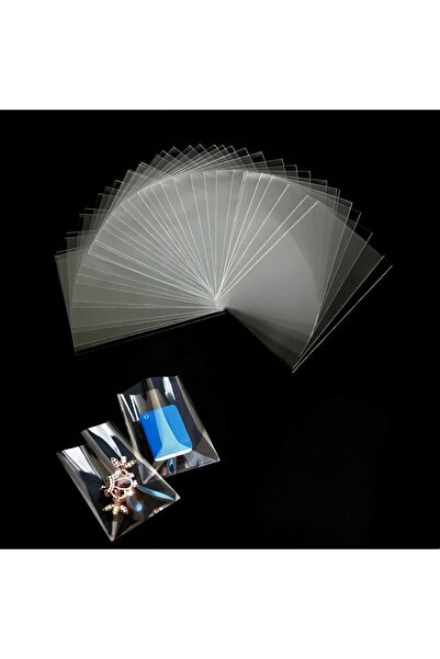 HG Tedarik 250 Adet 10x15 Cm Bantsız Şeffaf Opp Jelatin Poşet, Kurabiye Ve Şe...