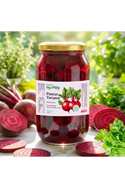 Eminenin Köy Mutfağı Pancar Turşusu 1000g (Süzme Ağırlık 630g) Acısız