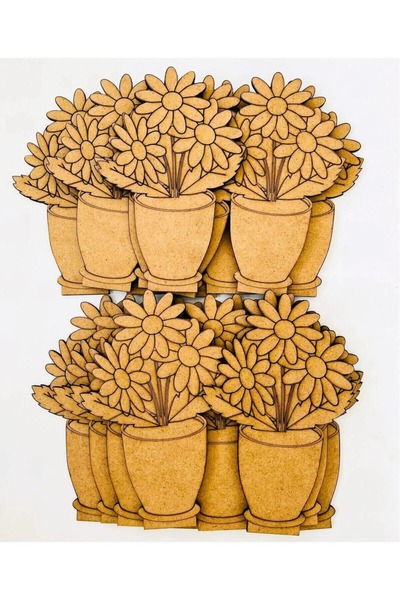 WoodStory Ahşap Boyama Oyunu – 15’li Vazo Figürü Seti | Kendin Boya | Okul ve...