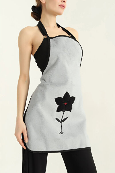 Bikaya Home مريلة مطبخ مطرزة ومقاومة للسوائل من ويلسوفت - ناعمة الملمس - مقاو...