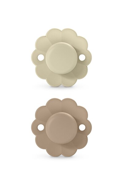 Evelise Set of 2 physiological pacifiers 0-6 months, caramel Wonderland Butte...