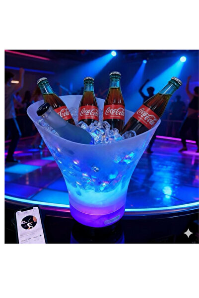 LAOBAN 7L LED Ice Bucket - Automatically Colour Changing 7 Colours