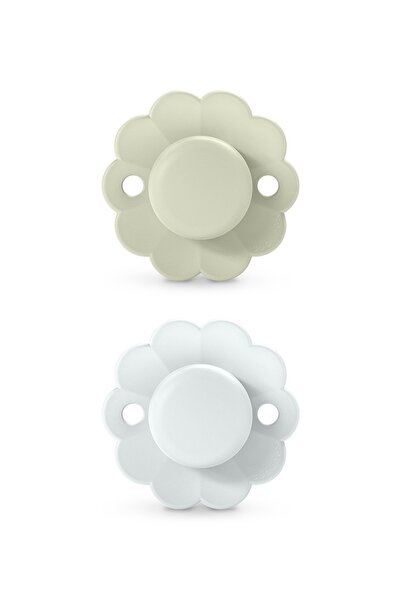 Evelise Set of 2 physiological pacifiers 0-6 months, blue, Wonderland Butterf...