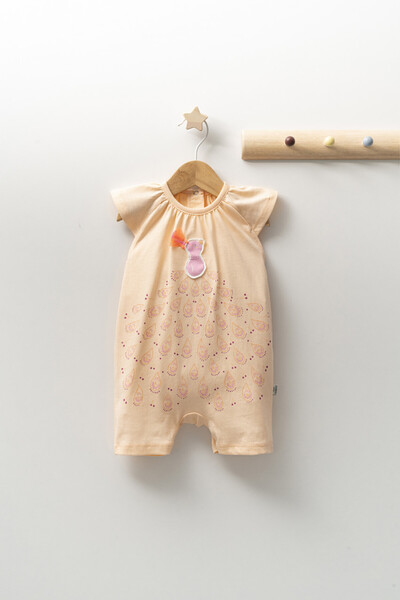 Evelise Salopeta de vara pentru bebelusi Peacock, Tongs baby (Culoare: Somon,...