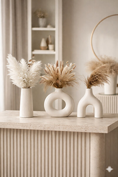 Mobiya Concept Σετ 3 Χειροποίητων Βάζων Minimal